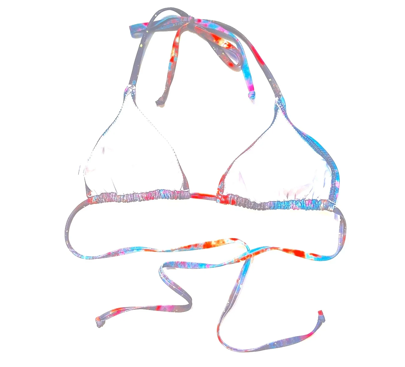 string bikini swimsuit top interstellar space print