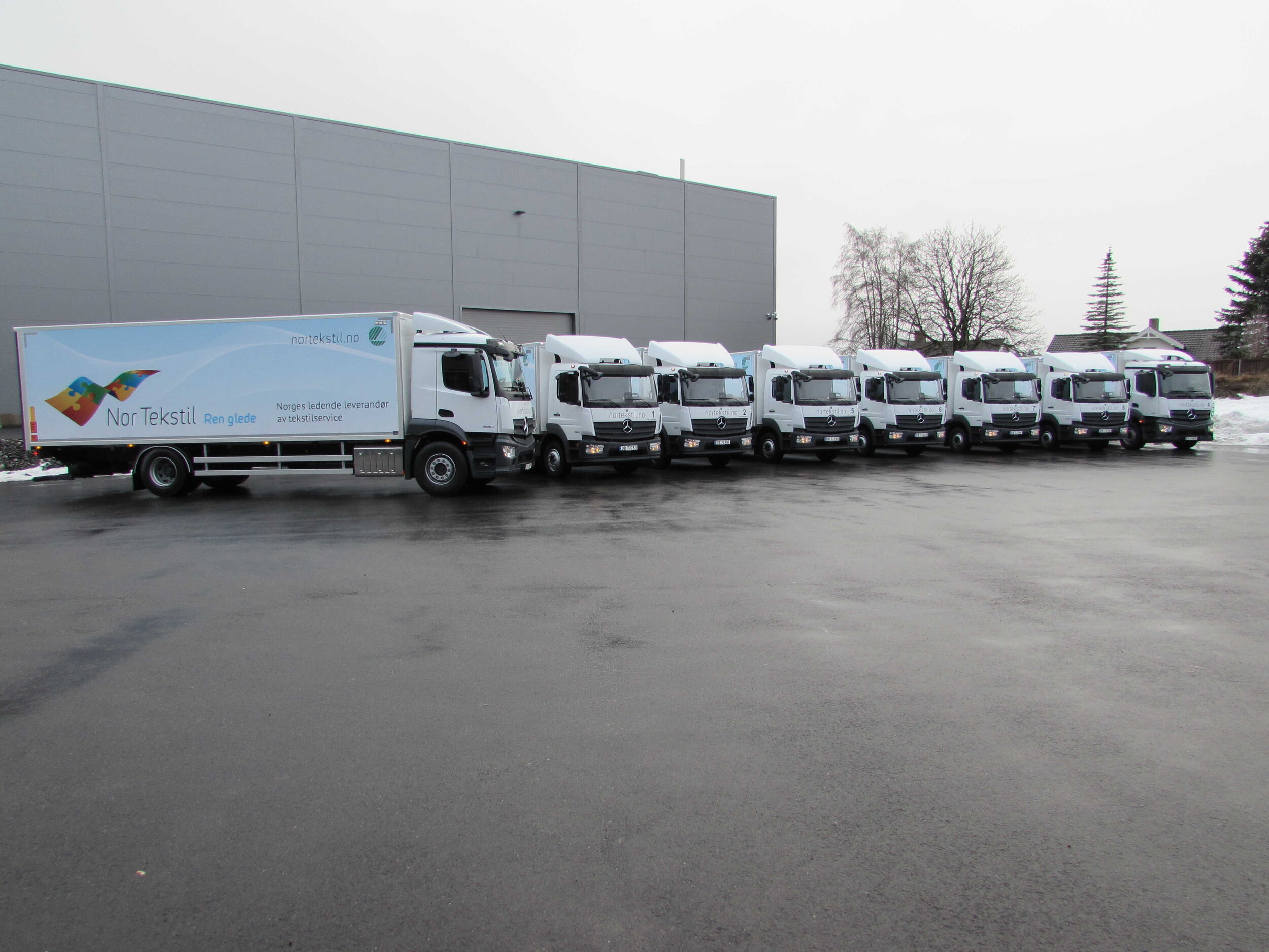 Ny lastebilpark til Nor Tekstil avdeling Oslo