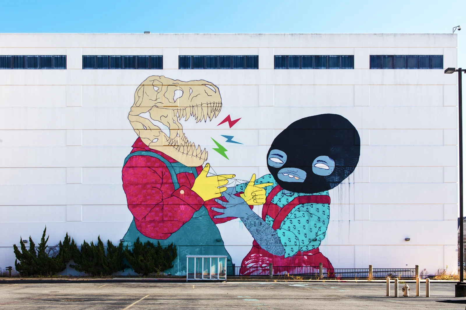 Photo of Jasper Wong and Kelly Towles collaboration mural from #ArtYardsDC Mural Project.
