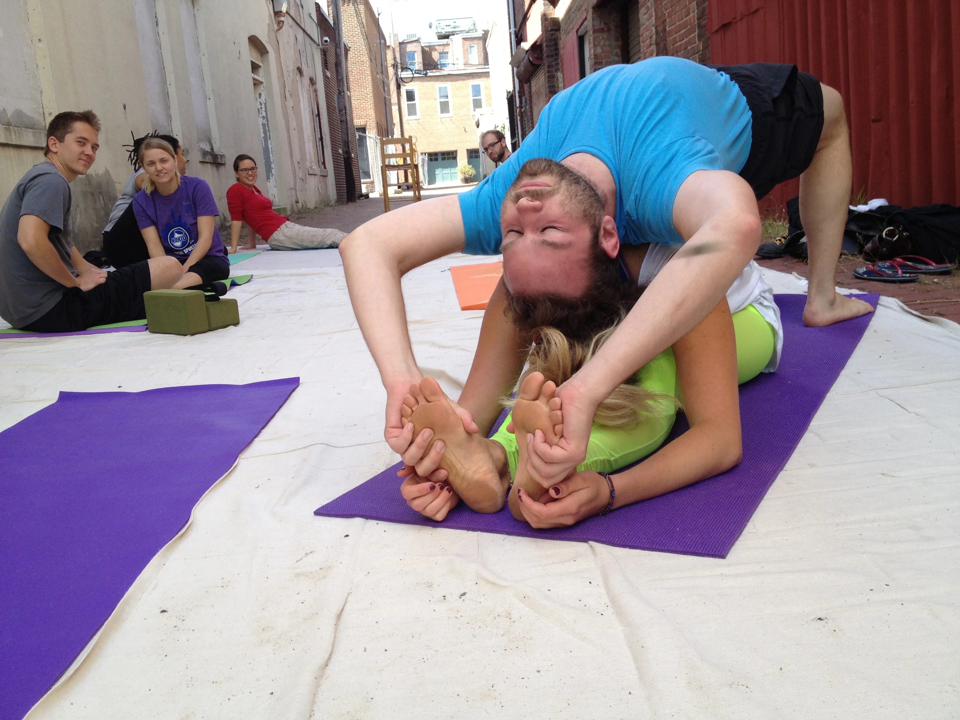 Pics: Partner Yoga with Knowledge Commons