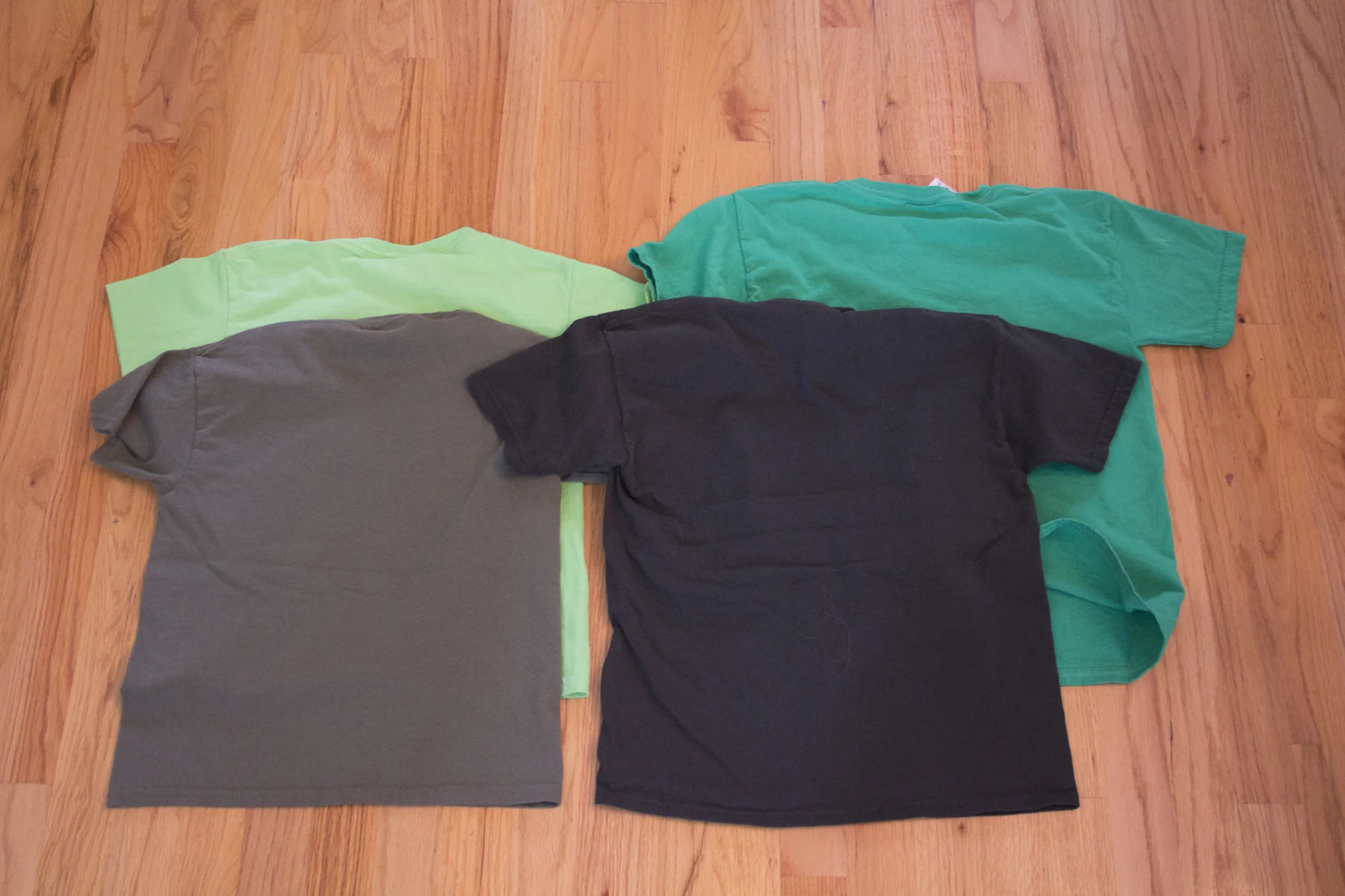 these are the original t-shirt colors without designs.