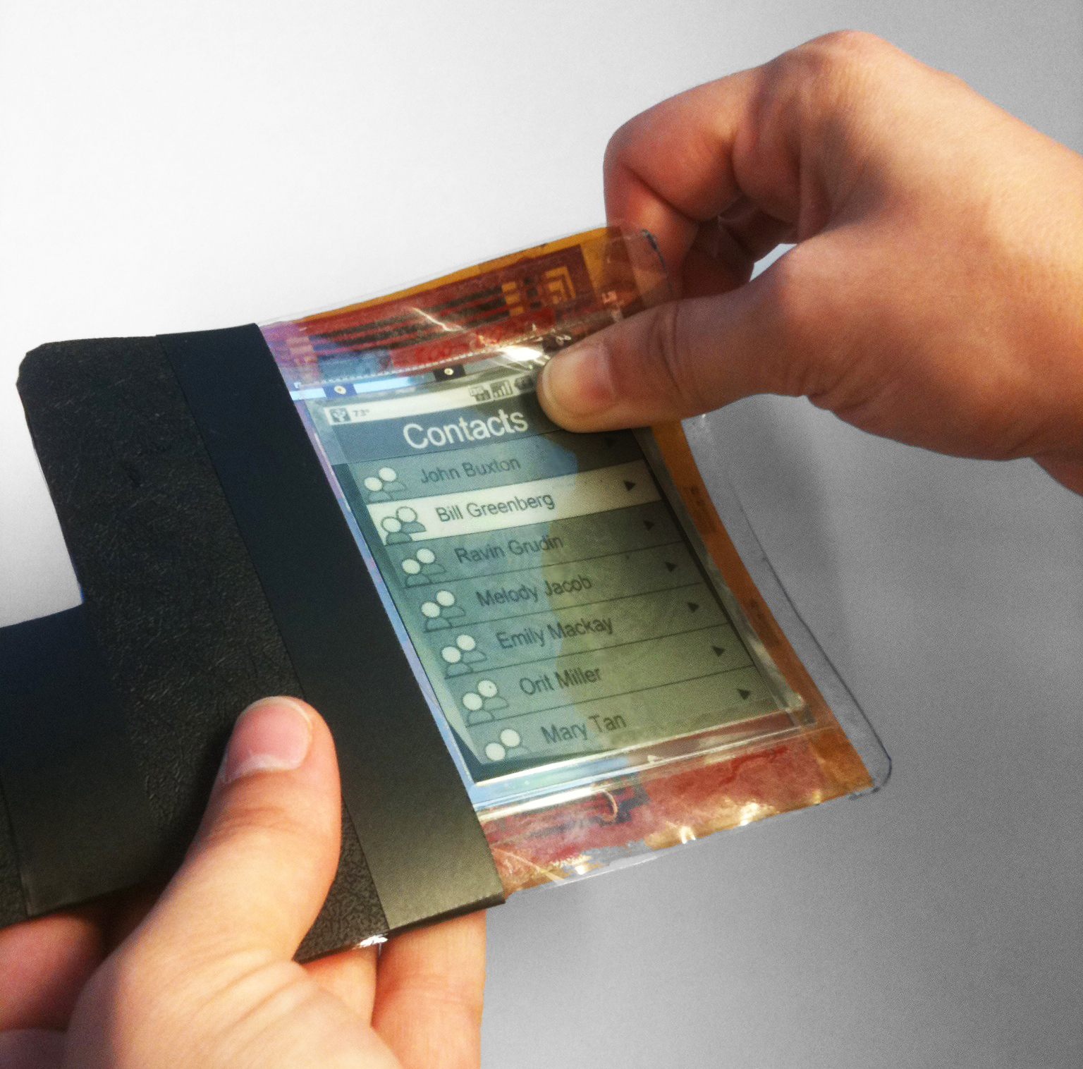 paperphone (2011) first flexible smartphone