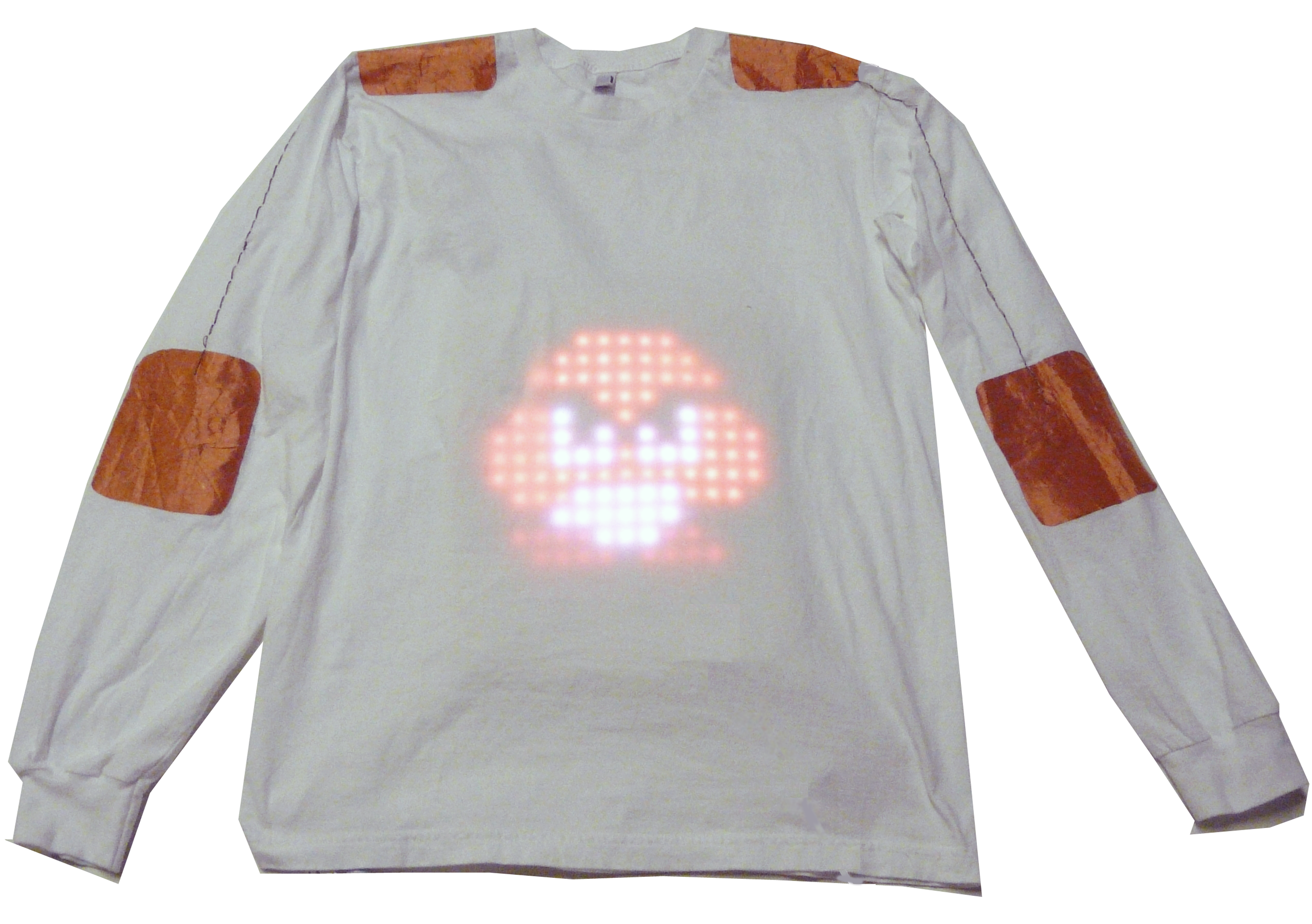 shirt with touch enabled lumalive display