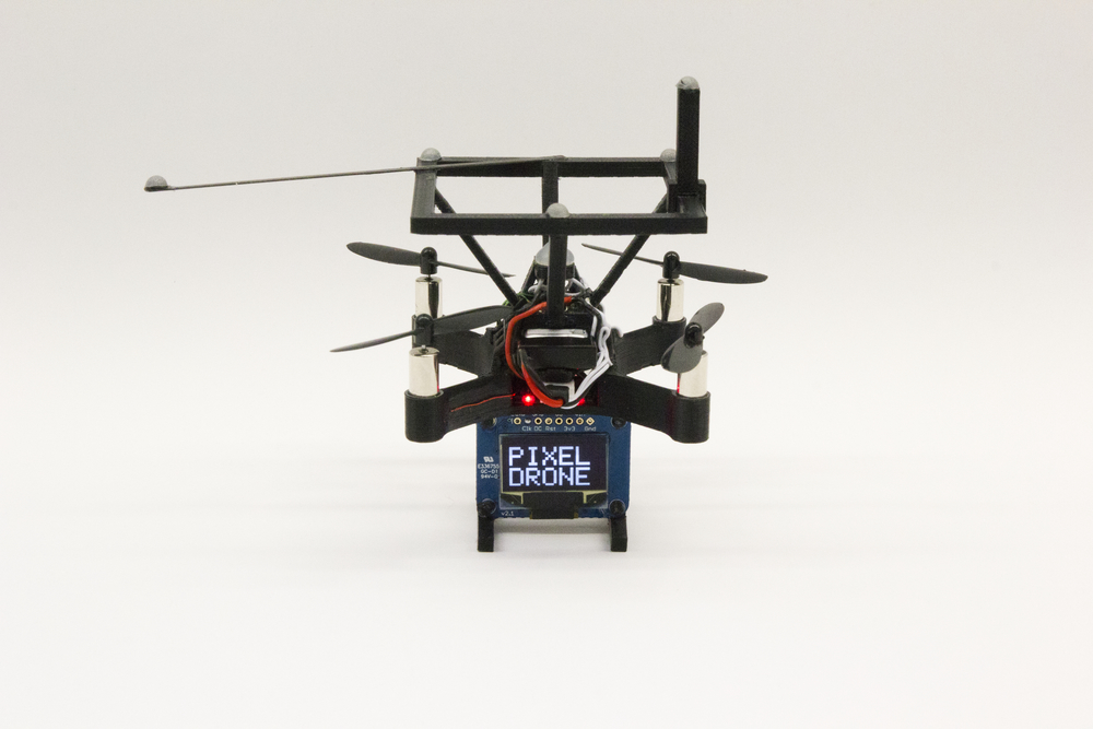 BitDrones (2015): PixelDrone with dot-matrix display.