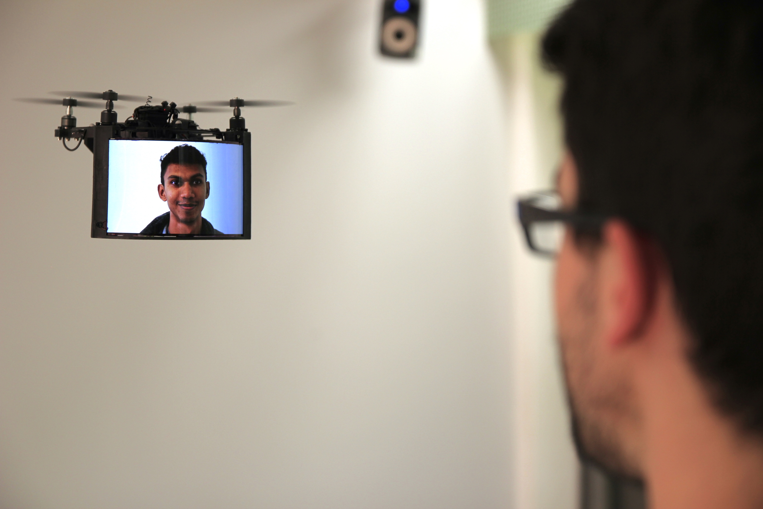 BitDrones (2015): TelePresence through a DisplayDrone with Skype.