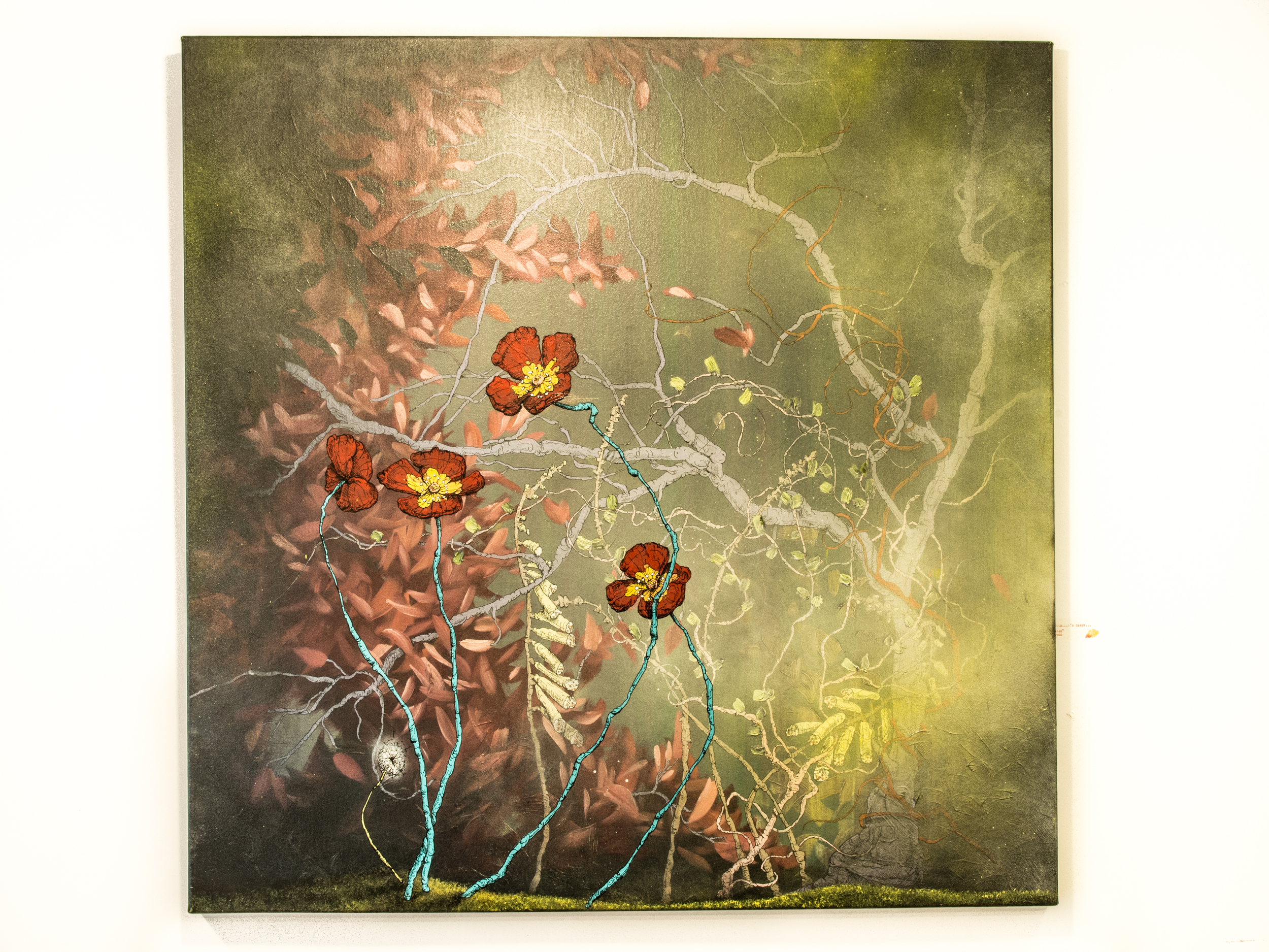 Painting by Nathaniel Galka, "Hello ... I'm Dandy..." 40x40 $5,500
