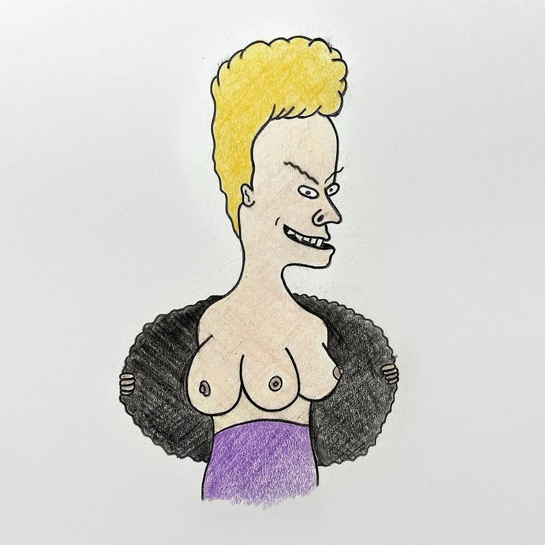 Beavis and Butthead do Mars part 1. Hey Bebe, Wanna score? #beavisandbutthead  #beavis #butthead #beavisandbuttheaddoamerica #totalrecall #mars #lifeonmars #arnoldschwarzenegger #actionmovies #weirdart #badart #fanart #illustration