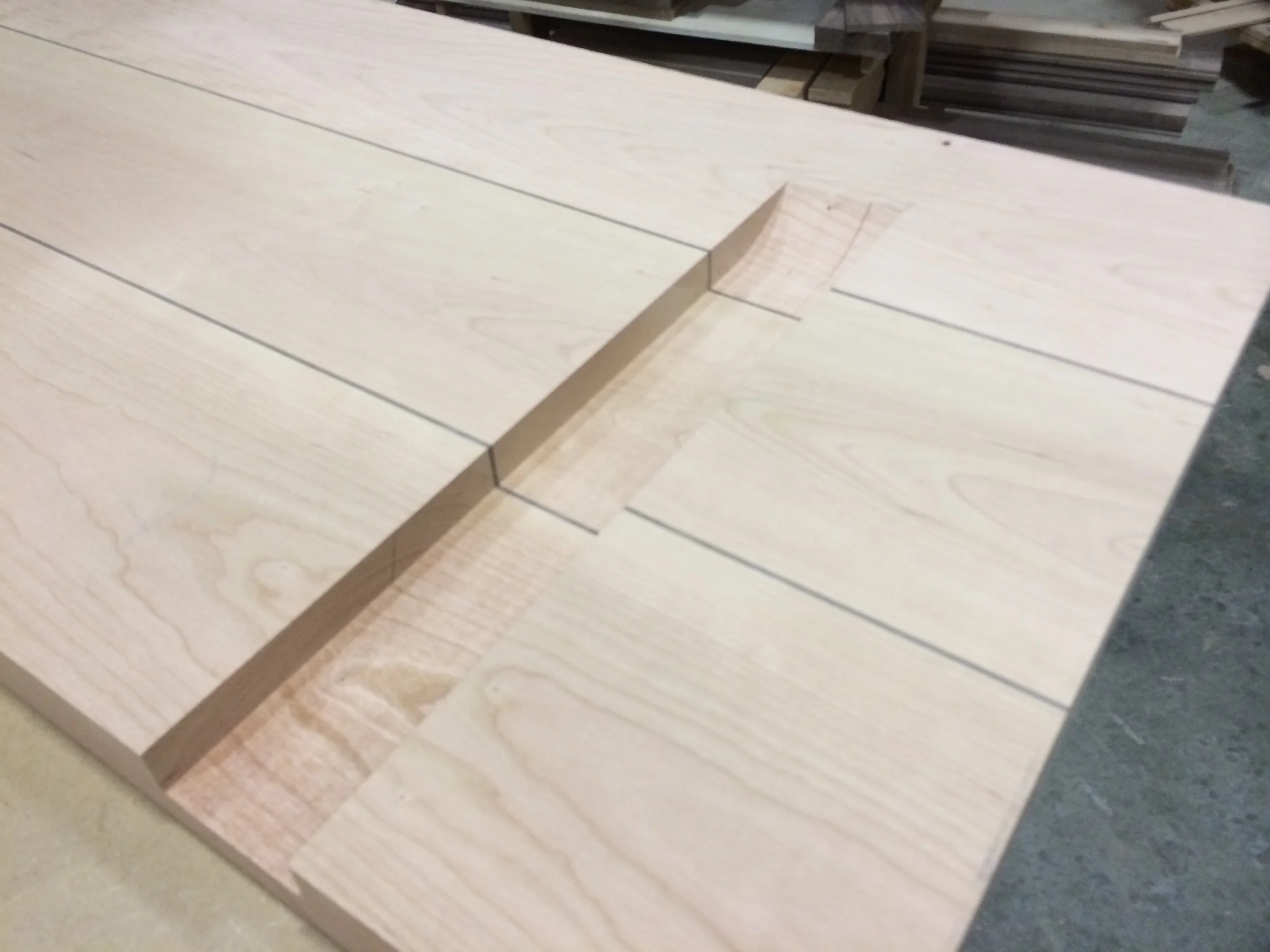 starting the dadoes for the channel steel