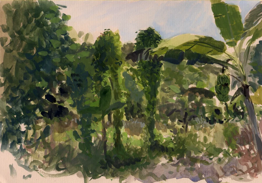 Gouache on Paper sold