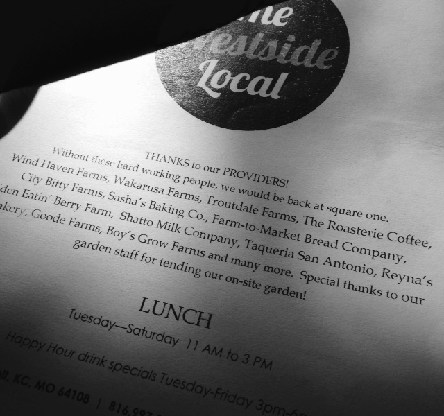 We also enjoyed some fantastic Kansas City Farm-to-Table