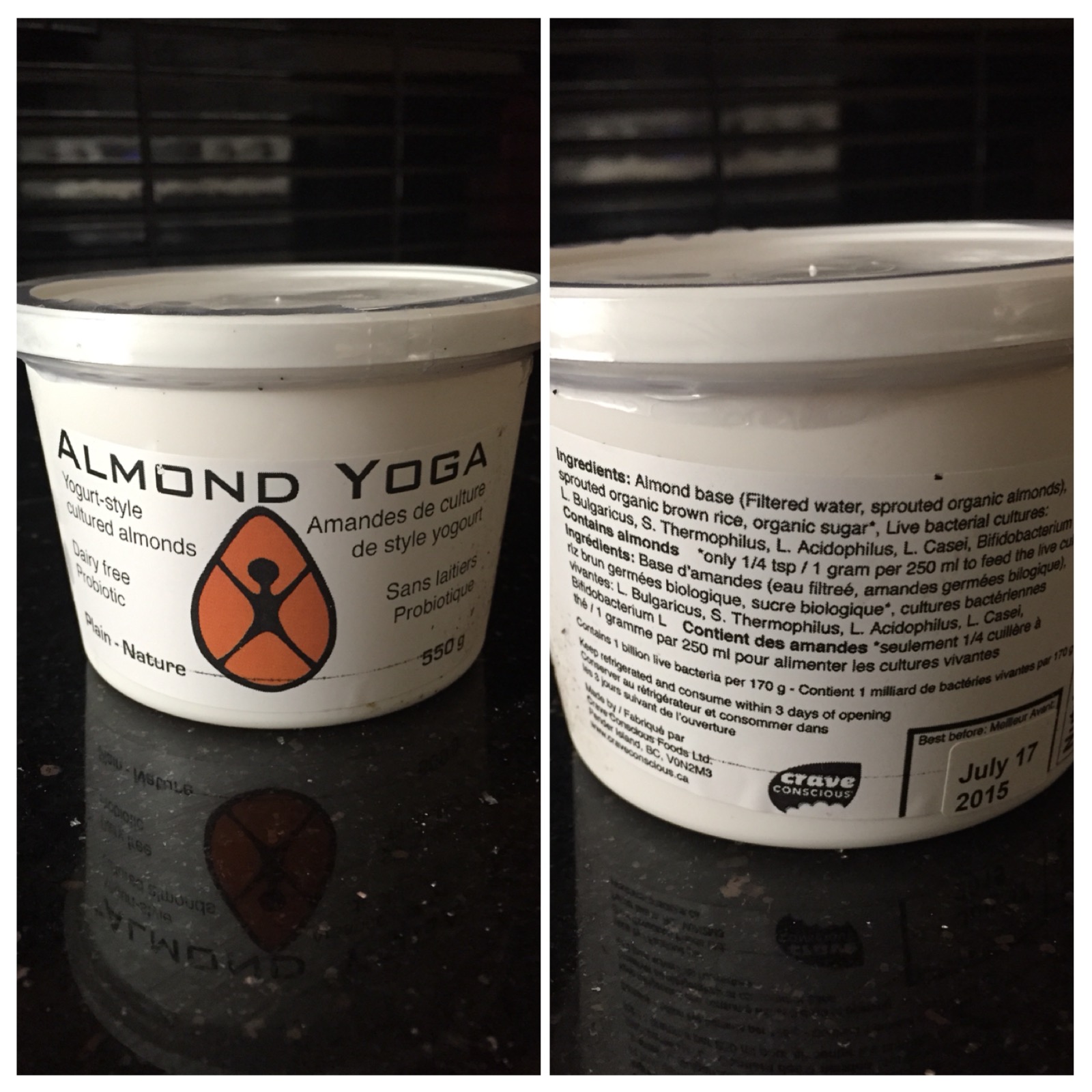 This LOCAL super clean almond based yogurt is my new healthy addiction. 