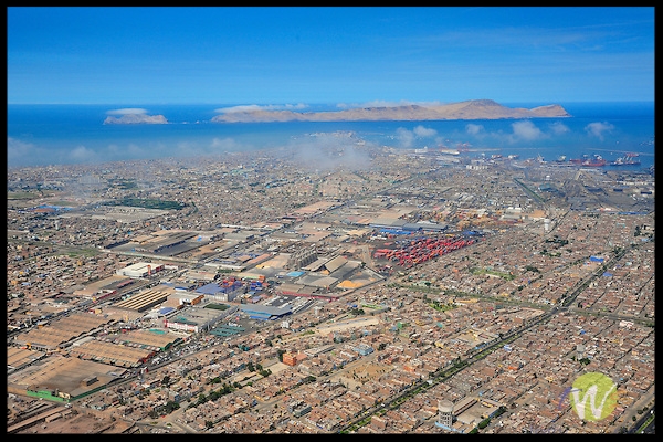 Aerial shot of Lima.