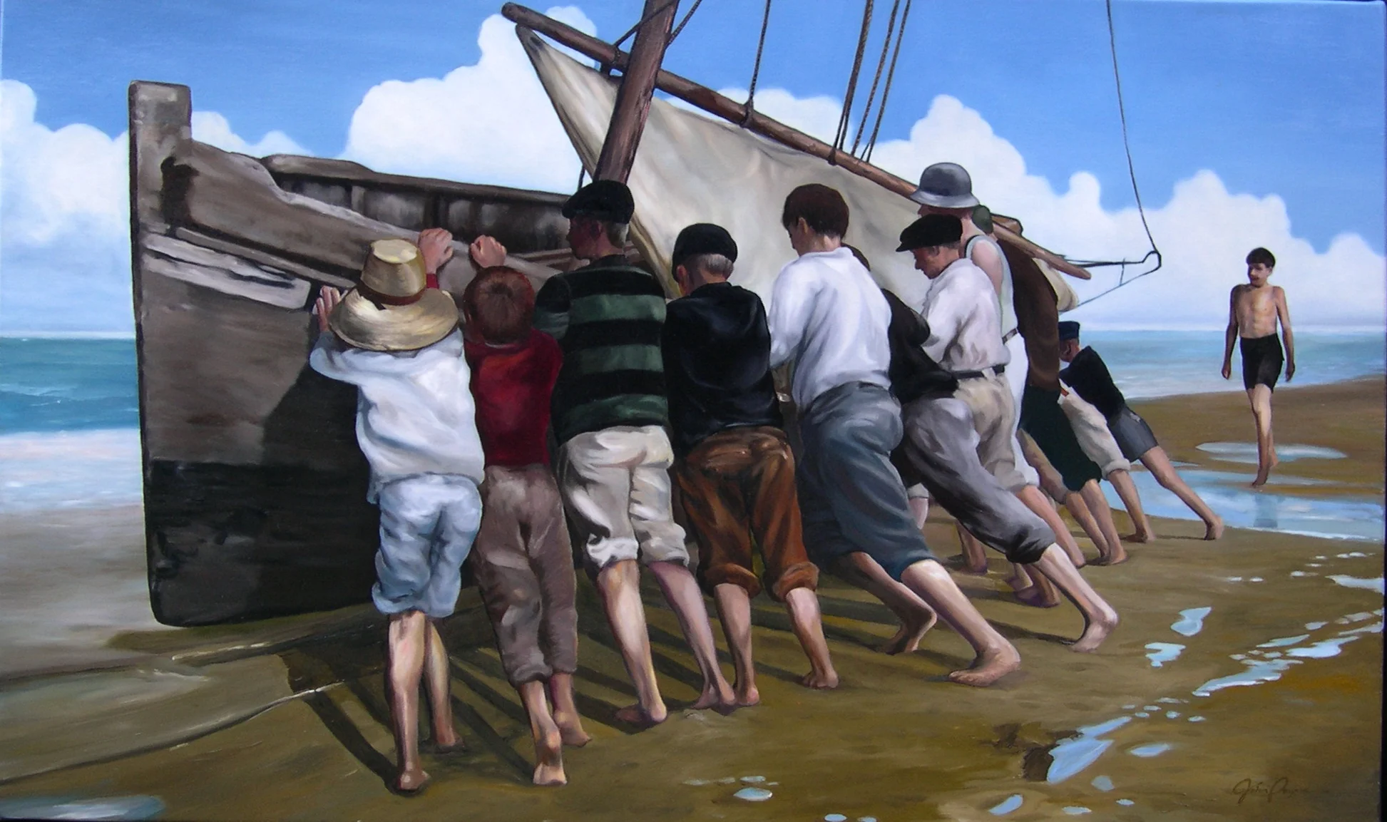 The Push "24"x 40"  Sold