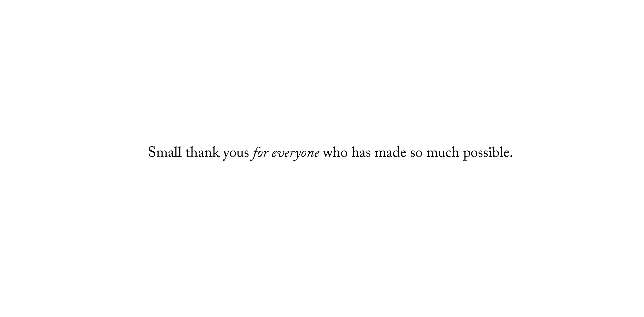  Gratitude always. 
