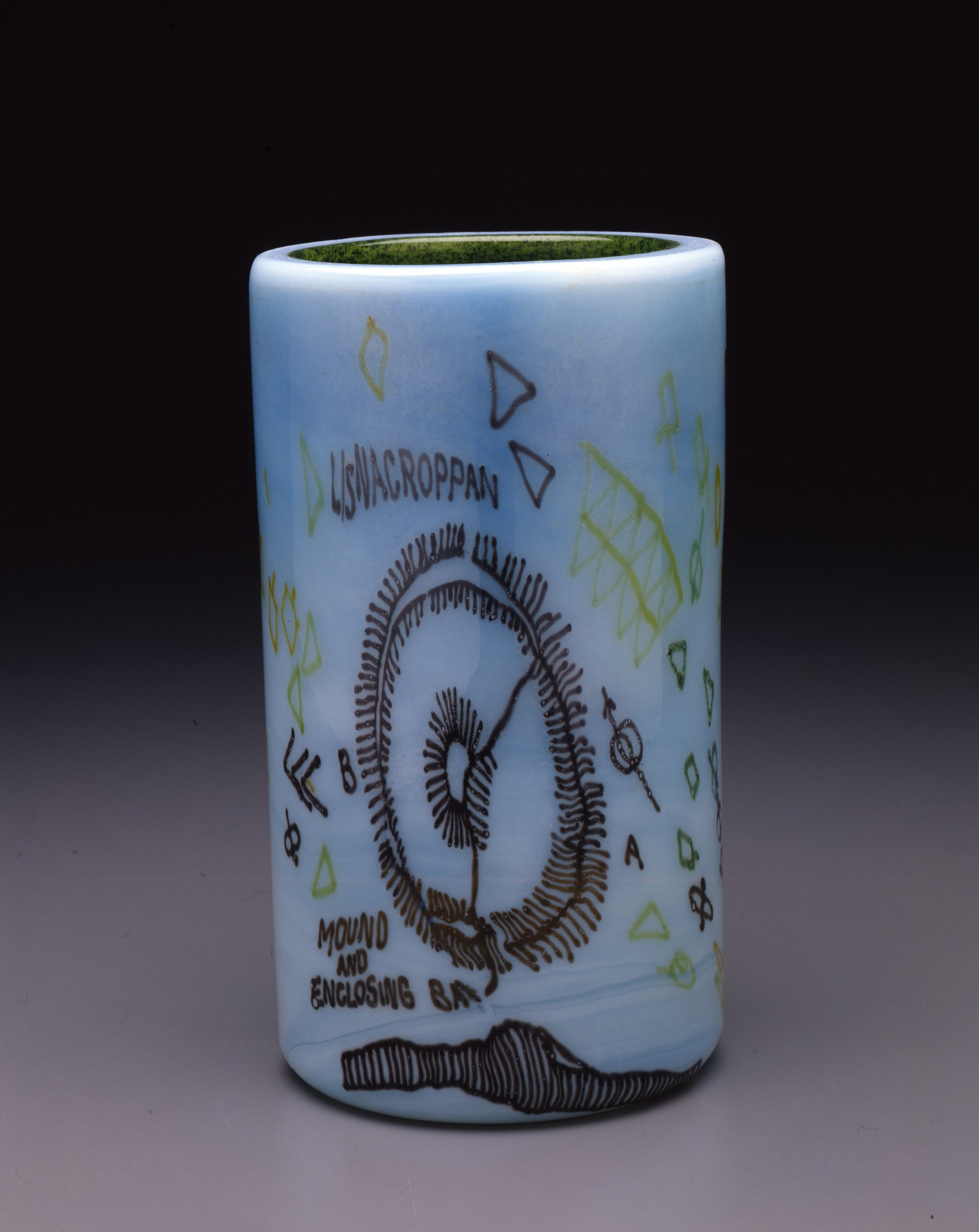  Dale Chihuly,  Irish Cylinder #9  &nbsp;(1975, glass, 10 1/2 x 6 inches), DC.271 