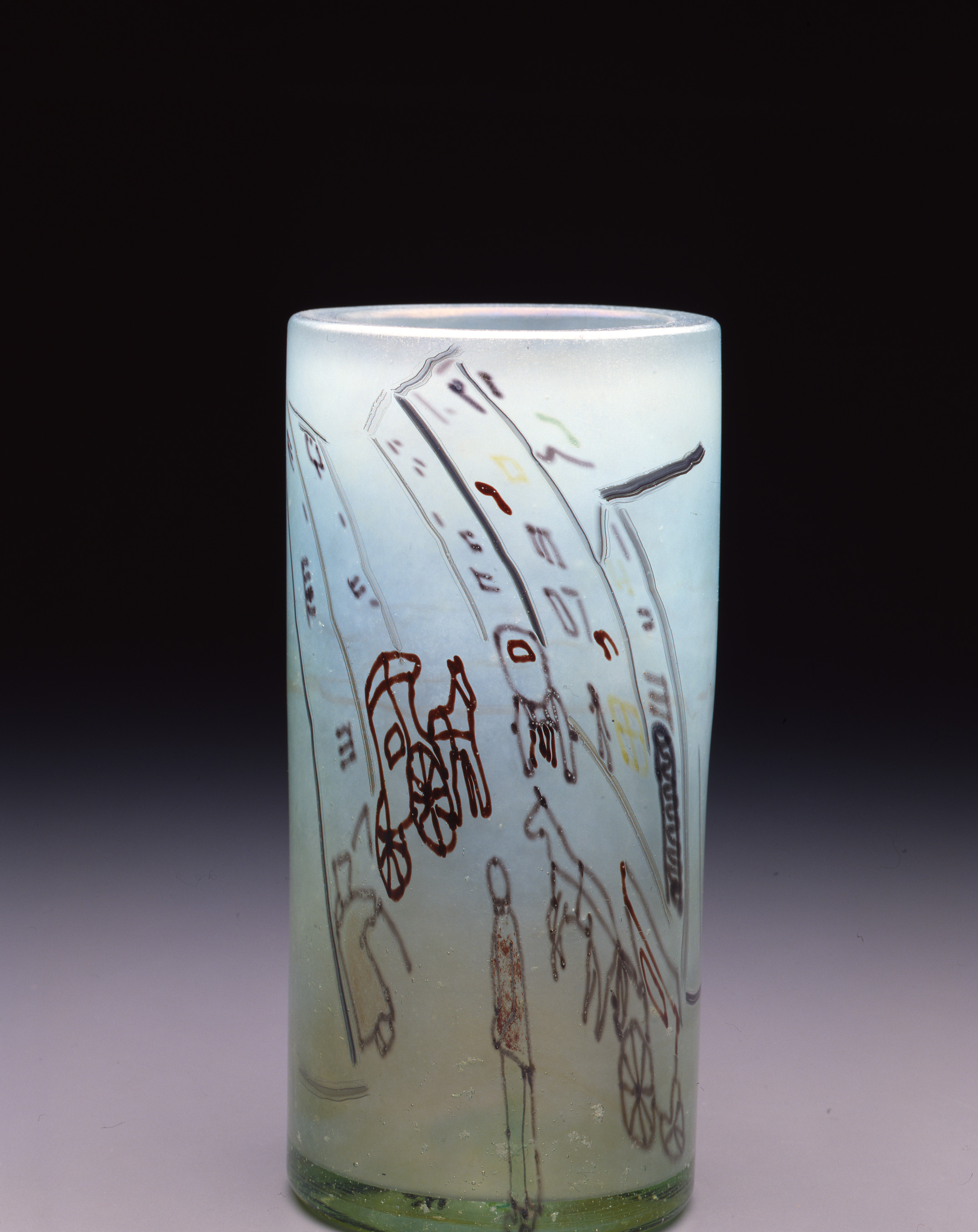  Dale Chihuly,  Irish Cylinder #19  &nbsp;(1975, glass, 11 1/2 x 5 1/2 inches), DC.281 