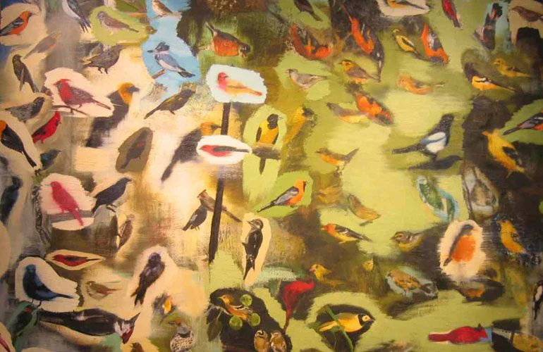 Christopher Brown, Compendium (detail) (1992, oil on linen, 80 x 80 inches), CB.6