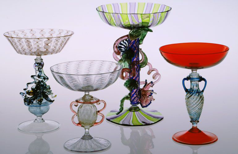   Lino Tagliapietra, Goblets (1991-1994, glass, variable dimensions), LT.1-91  