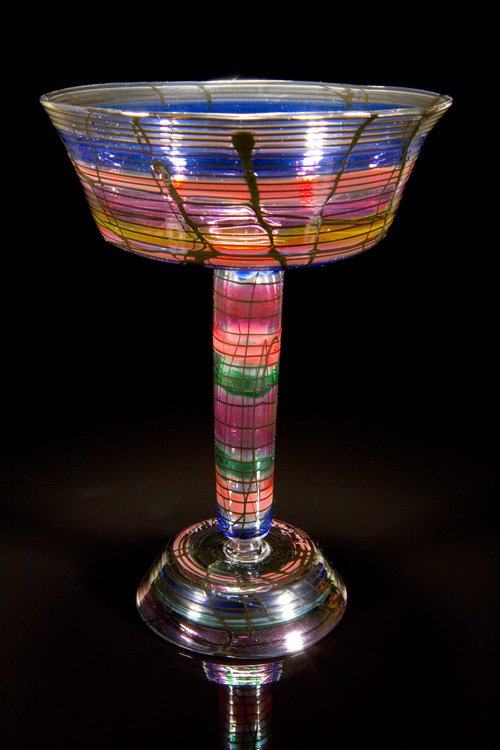 Lino Tagliapietra, Notte del Redentore Goblet (1991-1994, glass, 7 1/8 x 5 1/4 x 5 1/4 inches), LT.25