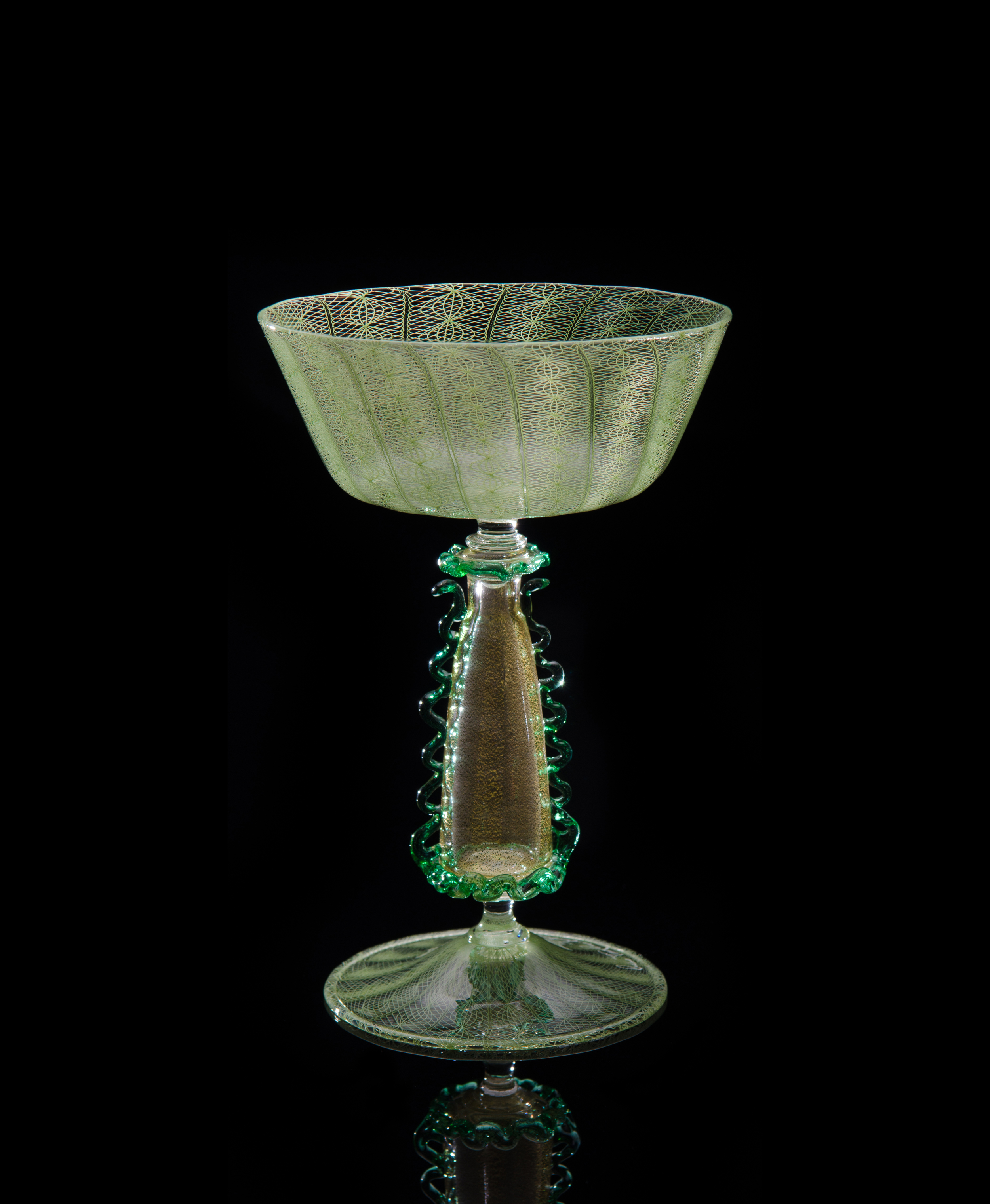  Lino Tagliapietra,&nbsp; Goblet&nbsp; (1991-1994, glass and gold leaf,&nbsp;6 9/16 x 4 7/16 inches), LT.21 