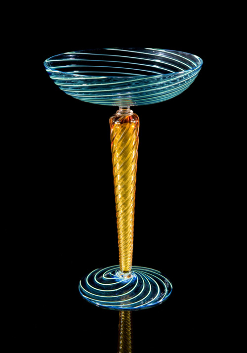  Lino Tagliapietra,&nbsp; Goblet&nbsp; (1991-1994, glass, 8 7/8 x 5 3/4 x 5 3/4 inches), LT.38 