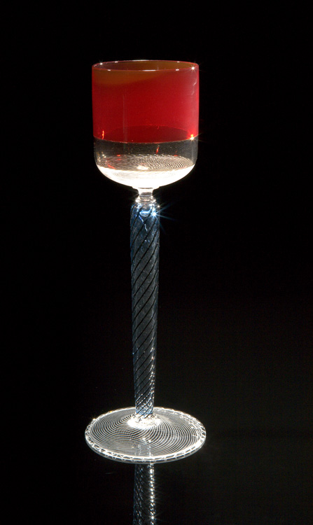 Lino Tagliapietra, Goblet (1991-1994, glass, 10 1/8 x 3 3/8 x 3 3/8 inches), LT.54