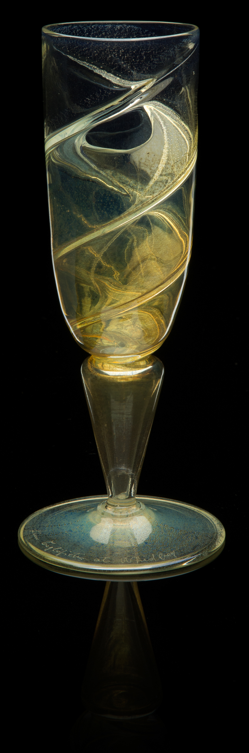 Lino Tagliapietra, Goblet (1991-1994, glass, 8 x 3 1/4 x 3 1/4 inches), LT.81