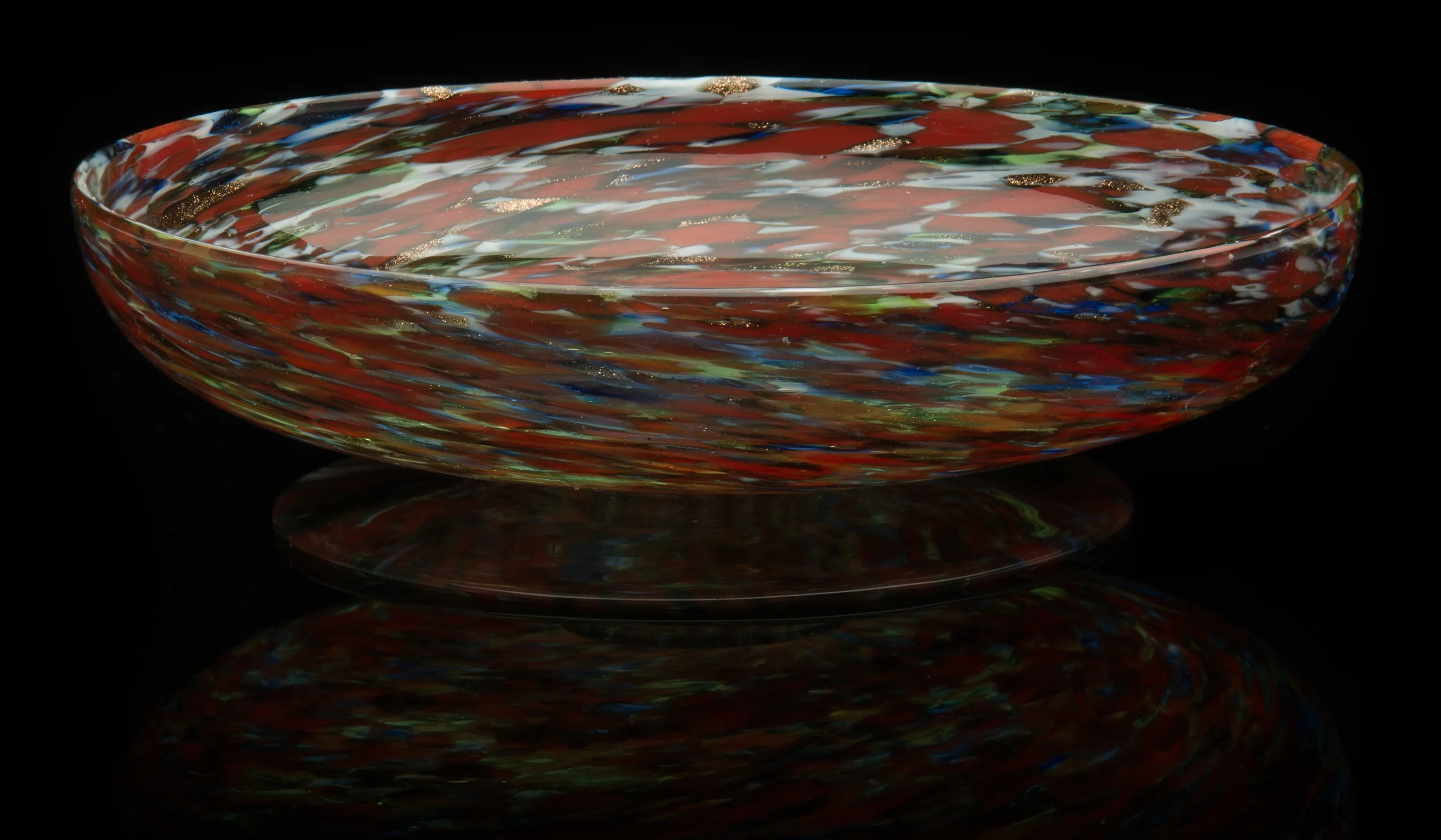 Francesco Ferro e Figlio, Bowl, brick-tone (circa 1890, glass), VV.389