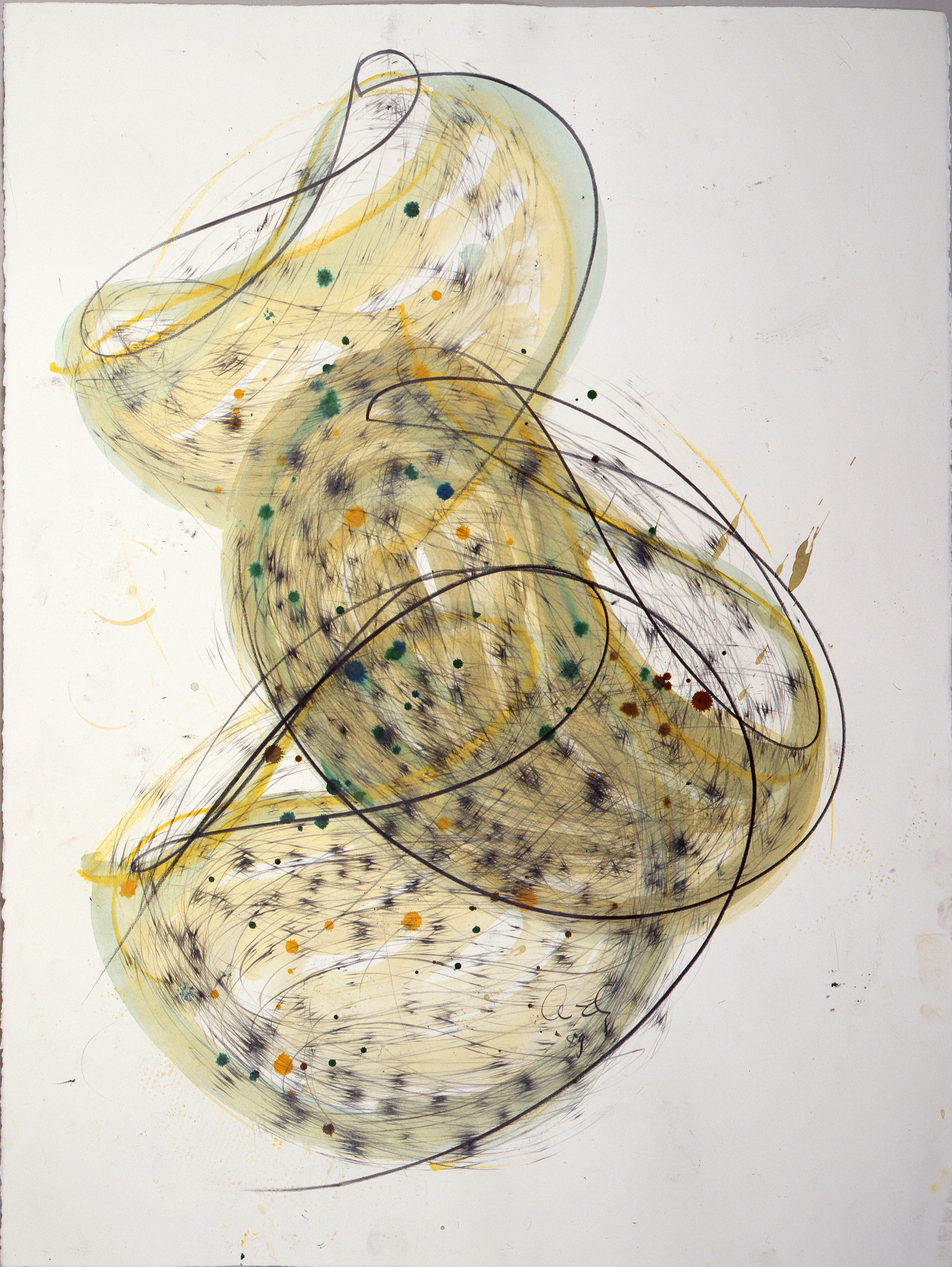  Dale Chihuly,&nbsp; Macchia Drawing #31,&nbsp; (1989, graphite, charcoal, and watercolor on paper, 30 x 22 inches), DC.86 