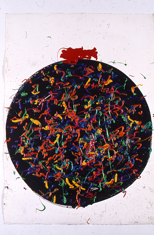 Dale Chihuly, Macchia Drawing #18, (1982, acrylic on paper, 41 x 29 inches), DC.88