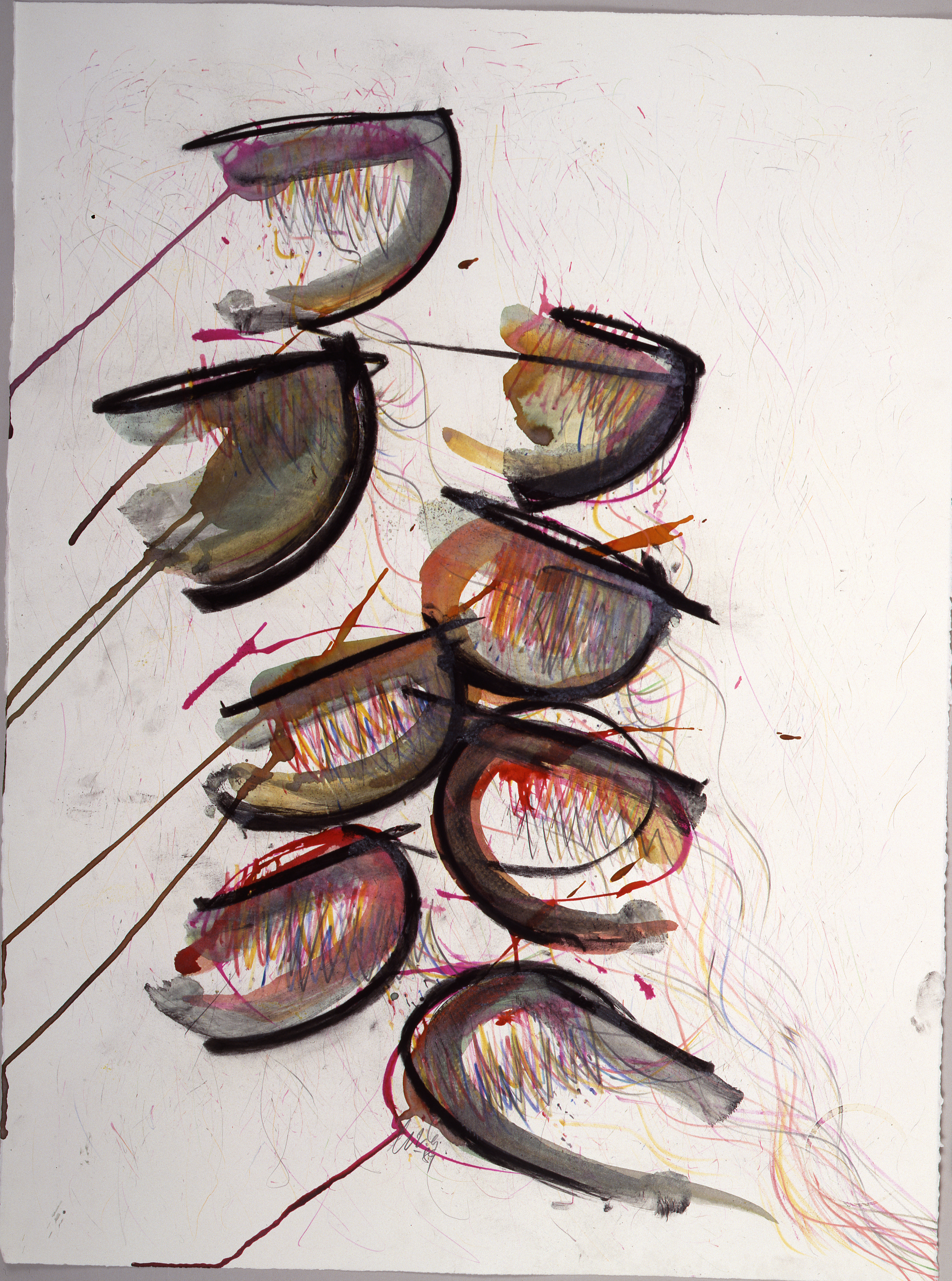  Dale Chihuly,&nbsp; Macchia Drawing #19,&nbsp; (1982, mixed media on paper, 30 x 22 inches), DC.87 