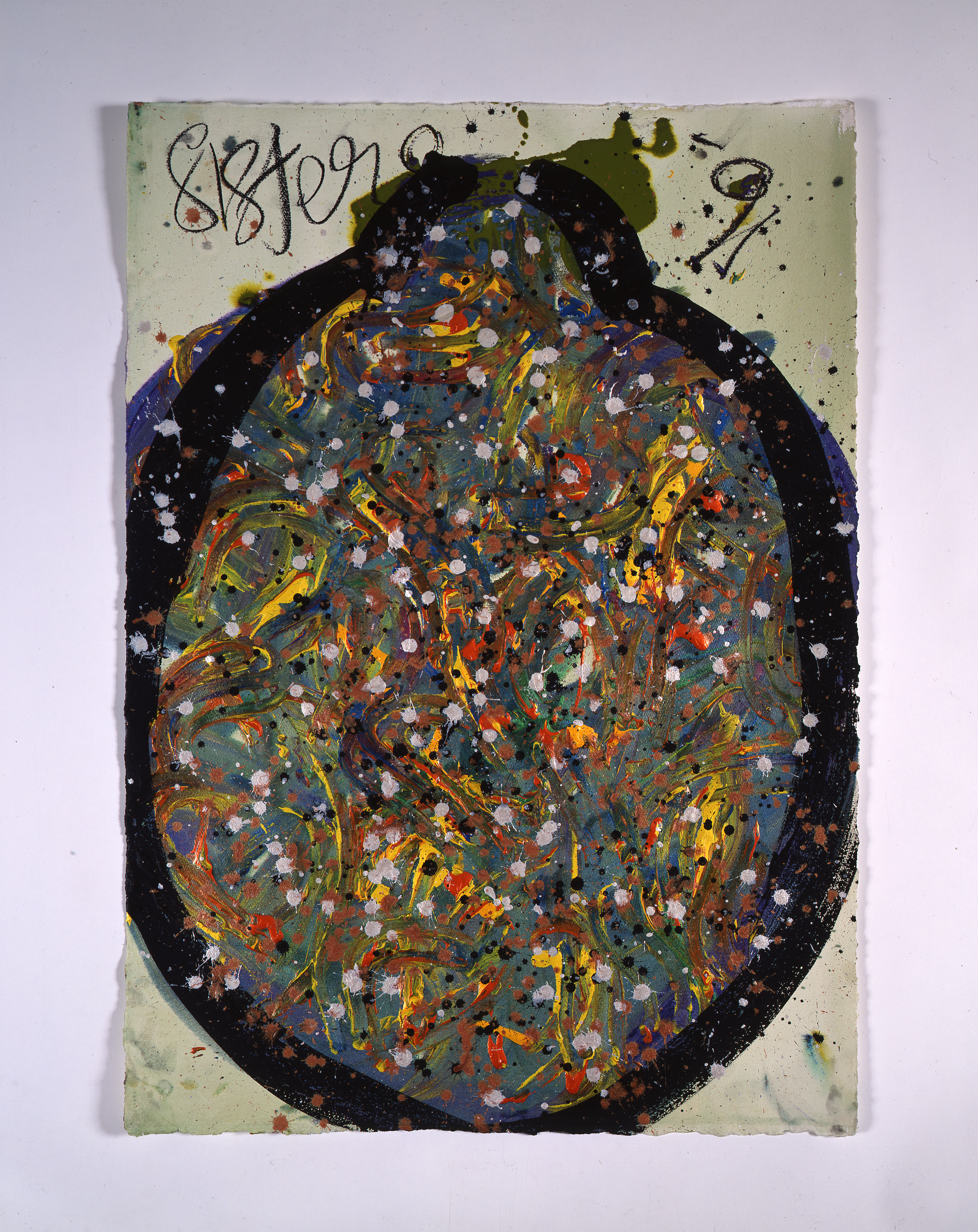 Dale Chihuly, Macchia Drawing #12, (1991, acrylic on paper, 41 x 29 inches), DC.89
