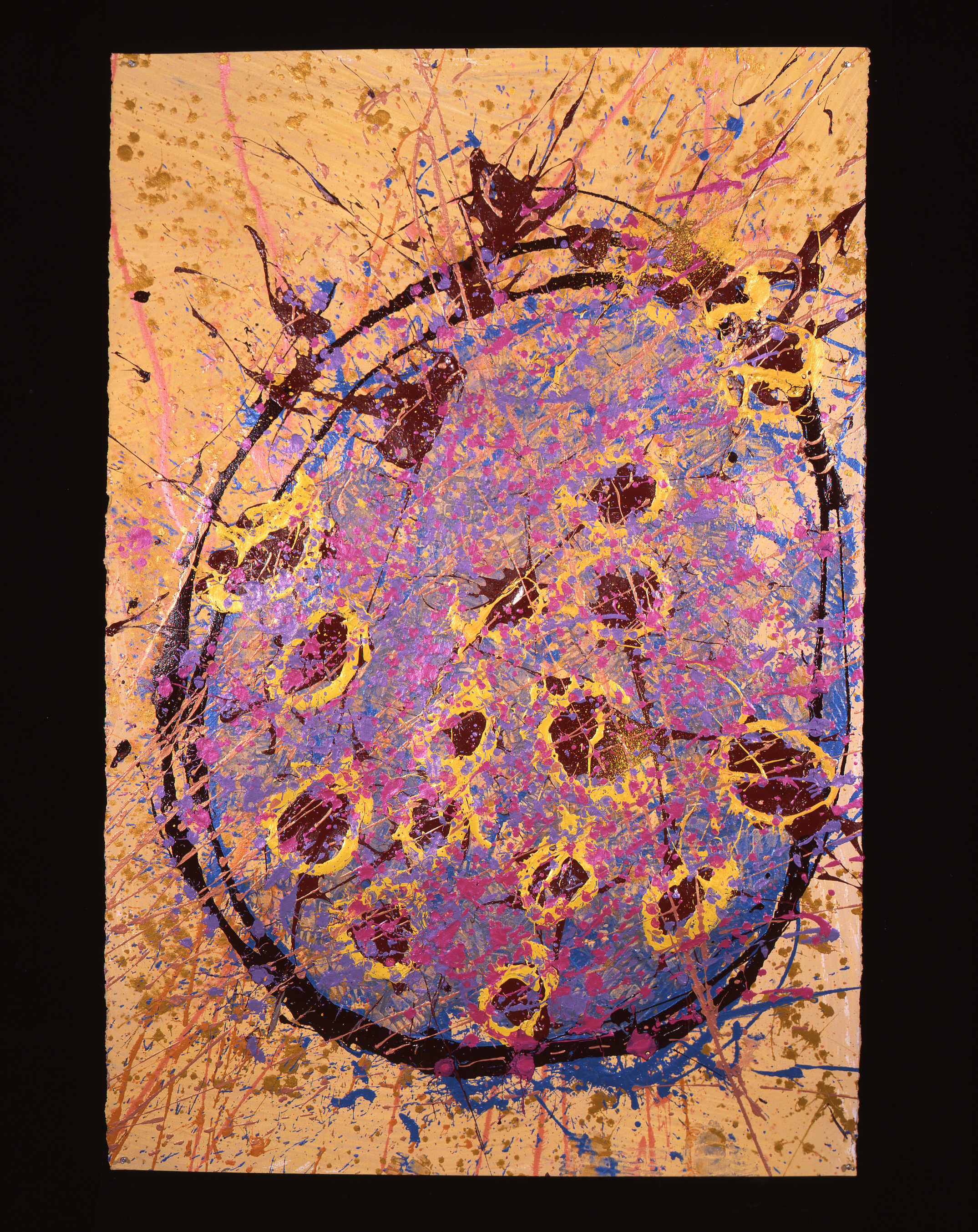 Dale Chihuly, Macchia Drawing #14, (1992, acrylic on paper, 60 x 40 inches), DC.91