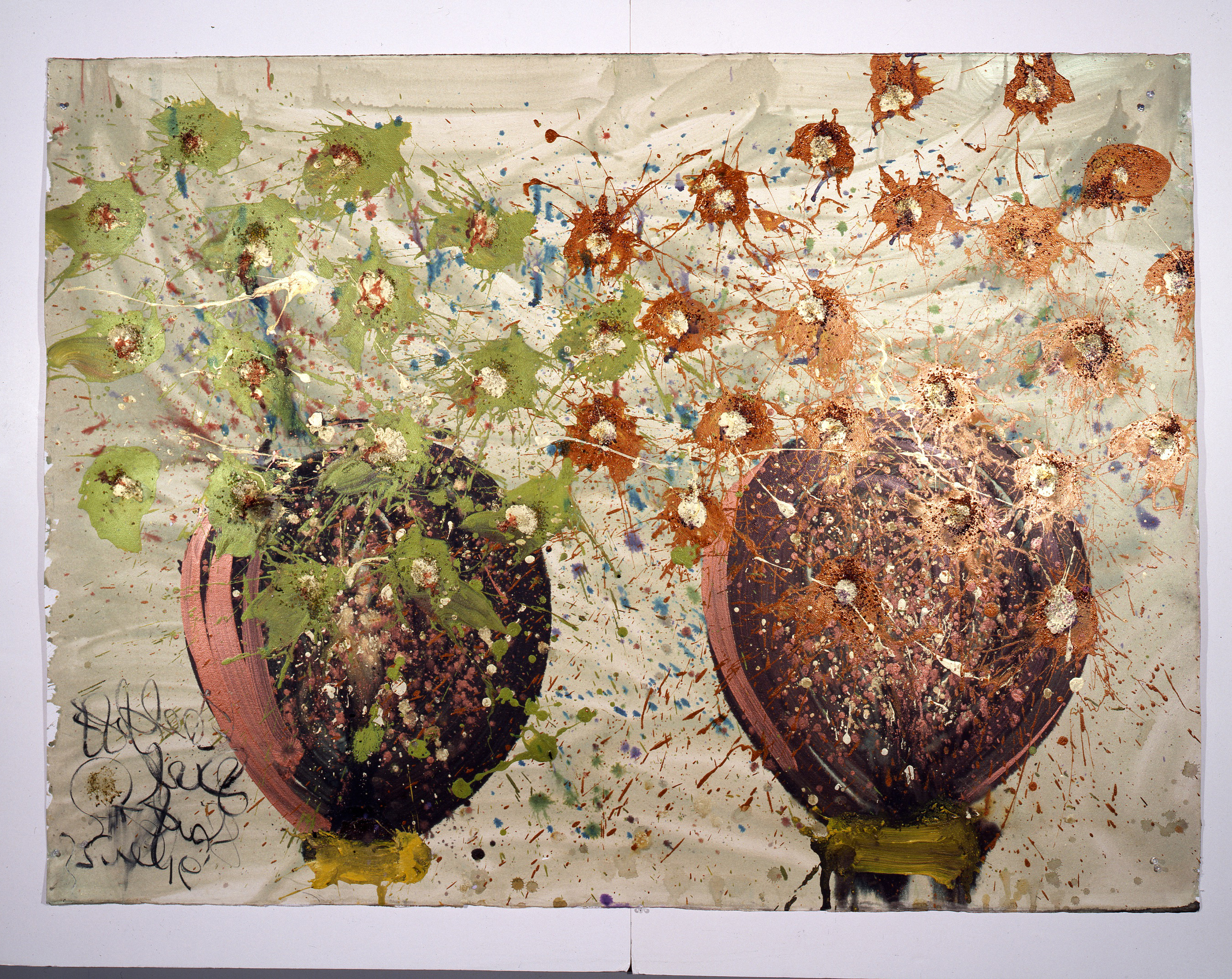 Dale Chihuly, Ebeltoft Drawing, (1991, mixed media on paper, 50 x 70 inches), DC.340