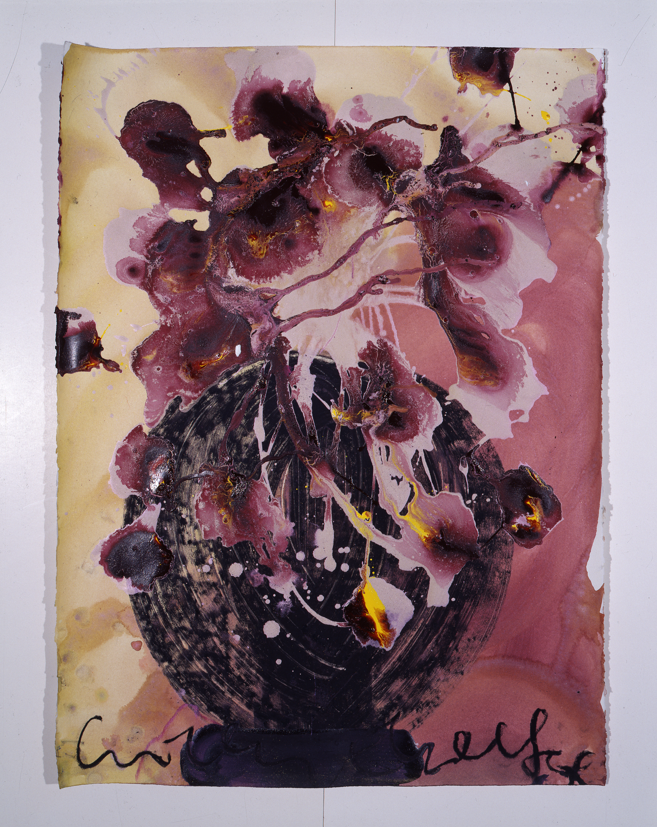 Dale Chihuly, Ebeltoft Drawing, (1991, mixed media on paper, 30 x 22 inches), DC.344