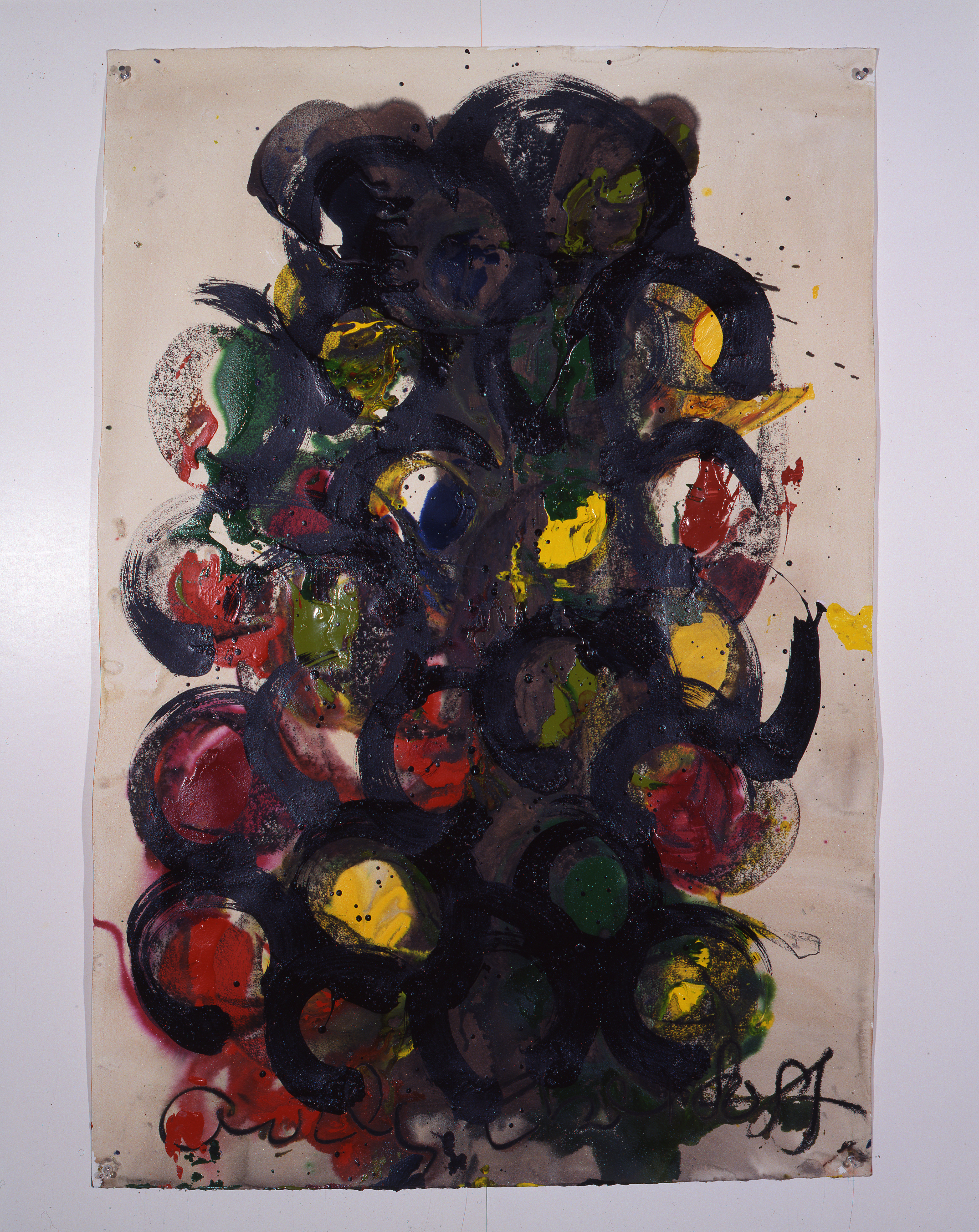  Dale Chihuly,&nbsp; Ebeltoft Drawing,&nbsp; (1991, mixed media on paper, 45 x 30 inches), DC.354 
