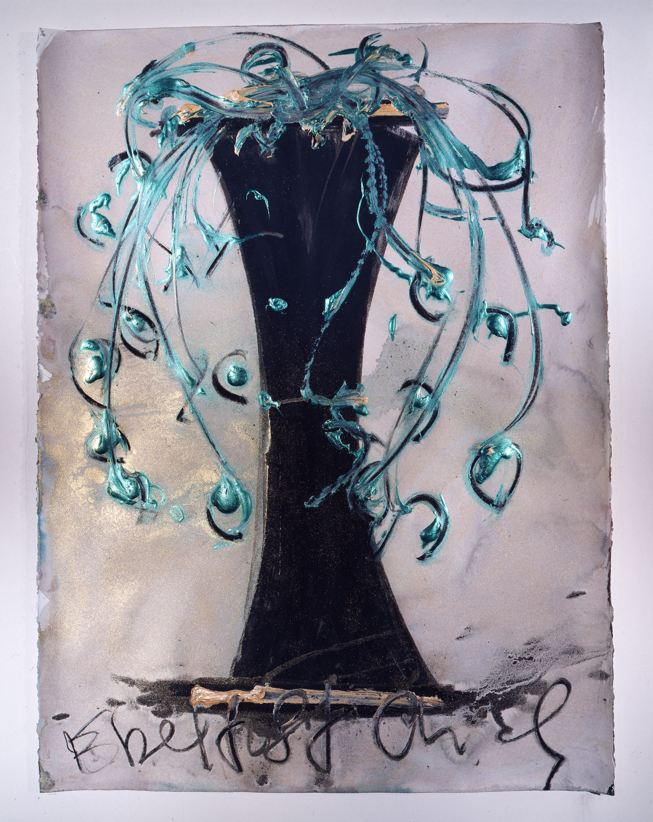 Dale Chihuly, Ebeltoft Drawing, (1991, mixed media on paper, 30 x 22 inches), DC.357