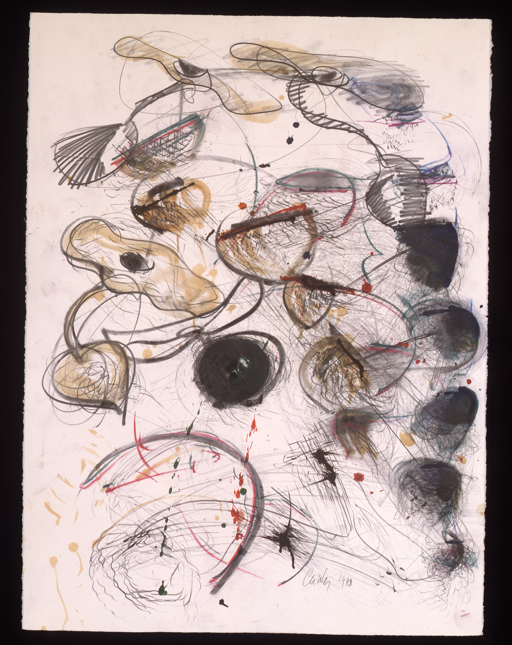 Dale Chihuly,  Persian Drawing  ,&nbsp; (1988, mixed media on paper, 30 x 22 inches), DC.363 