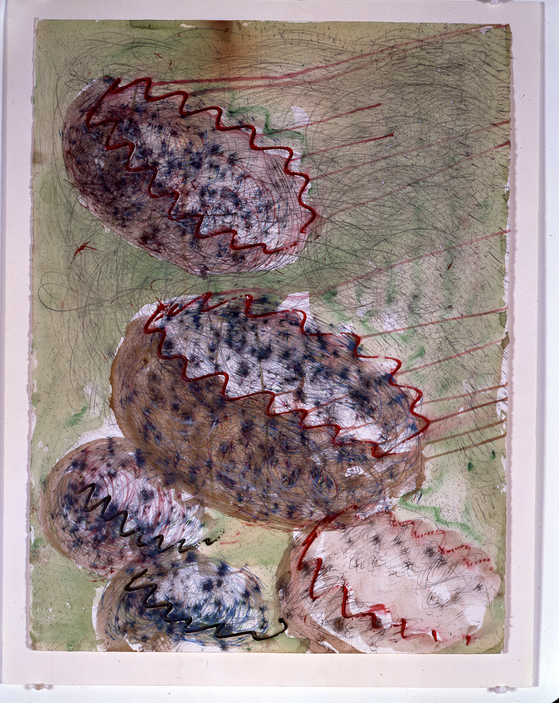  Dale Chihuly,&nbsp; Basket Drawing,&nbsp; (1984, mixed media on paper, 30 x 22 inches), DC.369 