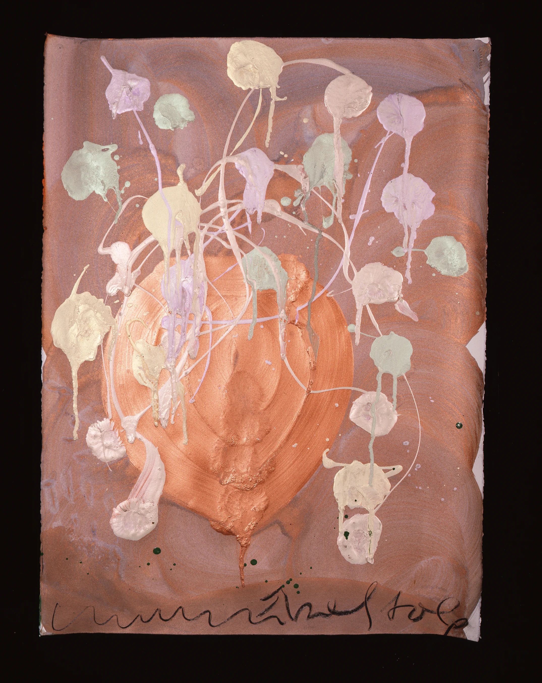 Dale Chihuly, Ebeltoft Drawing, (1991, mixed media on paper, 30 x 22 inches),DC.370