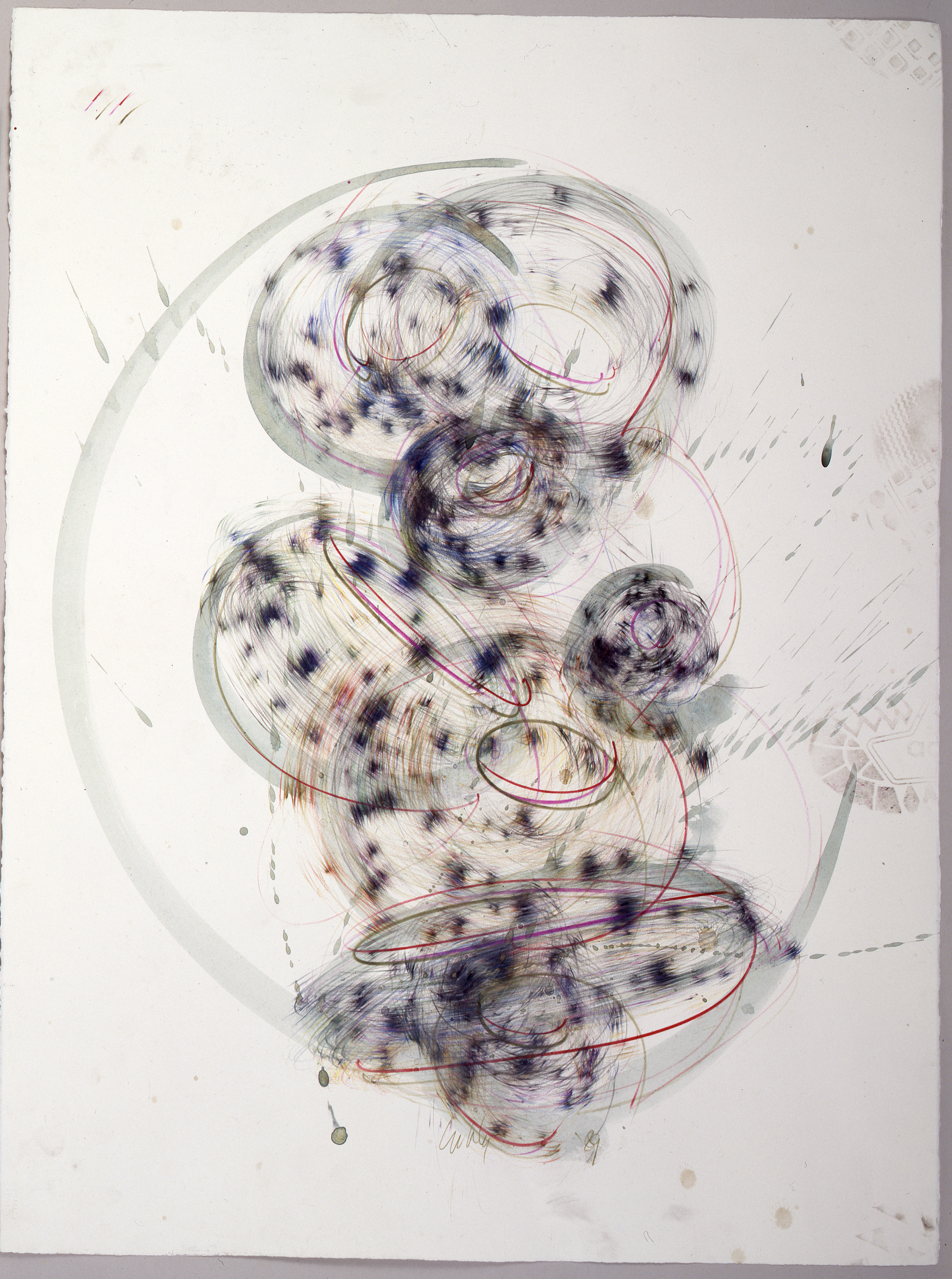  Dale Chihuly,  Niijima Drawing #15  ,&nbsp; (1989, ink on paper, 30 x 22 inches), DC.376 