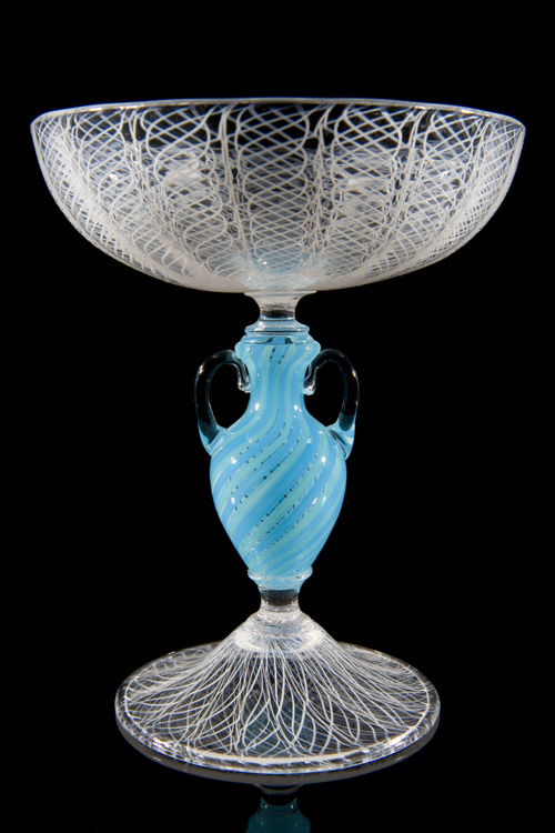  Lino Tagliapietra,&nbsp; Amphroiskos-stem   Goblet&nbsp; (1991-1994, glass, 5 9/16 x 4 11/16 x 4 11/16 inches), LT.12 