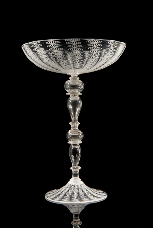 Lino Tagliapietra, Goblet, (1991-1994, glass, 8 7/8 x 6 5/16 x 6 5/16 inches), LT.44