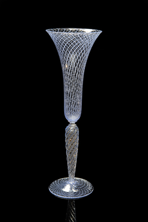 Lino Tagliapietra, Goblet (1991-1994, glass and gold leaf, 11 7/8 x 4 x 4 inches), LT.46