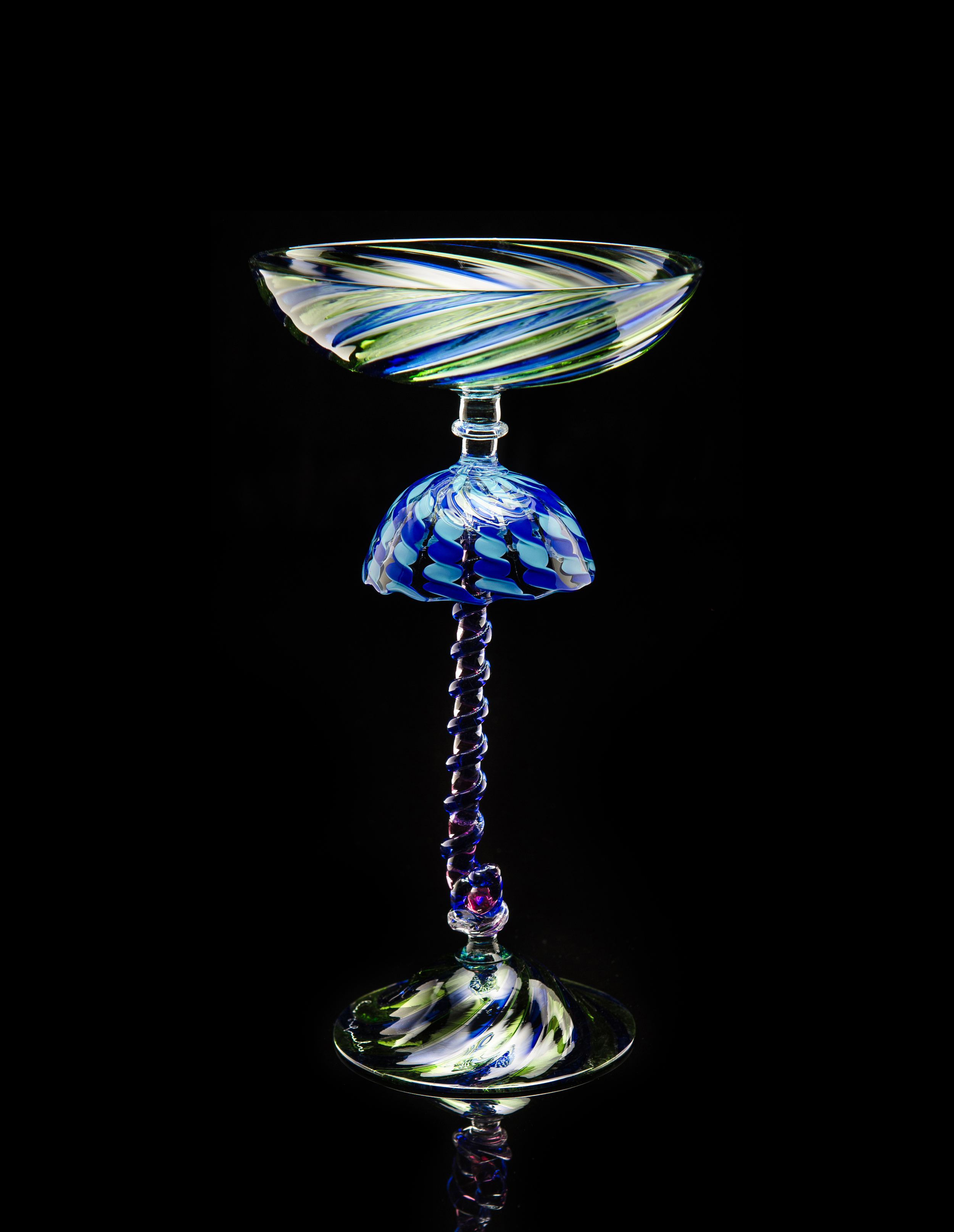  Lino Tagliapietra,&nbsp; Goblet&nbsp; (1991-1994, glass, 10 1/8 x 5 5/8 x 5 5/8 inches), LT.48 