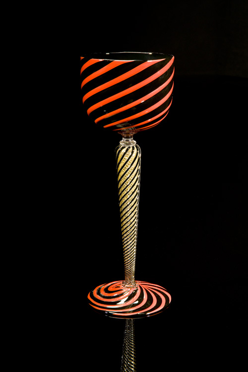  Lino Tagliapietra,&nbsp; Goblet&nbsp; (1991-1994, glass, 9 11/16 x 3 1/2 x 3 1/2 inches), LT.53 