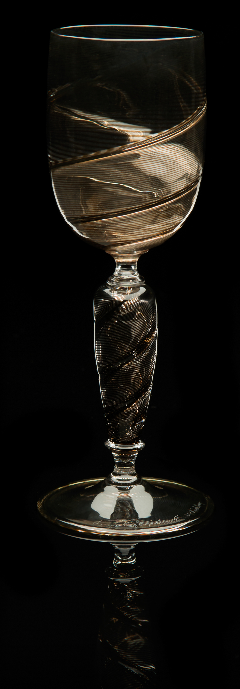  Lino Tagliapietra,&nbsp; Spirale&nbsp;  Goblet&nbsp; (1991-1994, glass, 8 1/16 x 3 1/16 x 3 1/16 inches), LT.57 