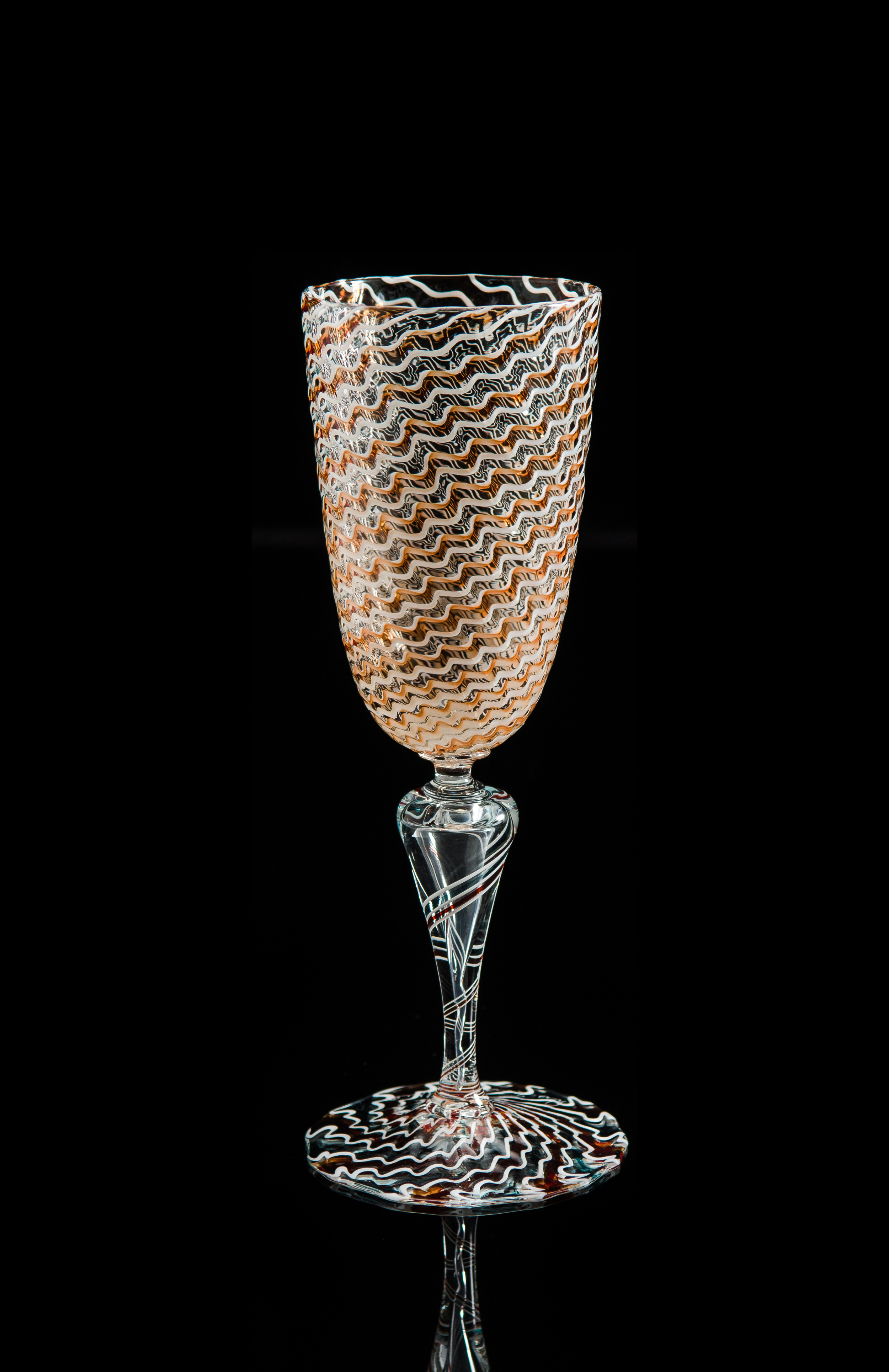  Lino Tagliapietra,&nbsp; Goblet&nbsp; (1991-1994, glass, 8 3/4 x 2 7/8 x 2 7/8 inches), LT.70 