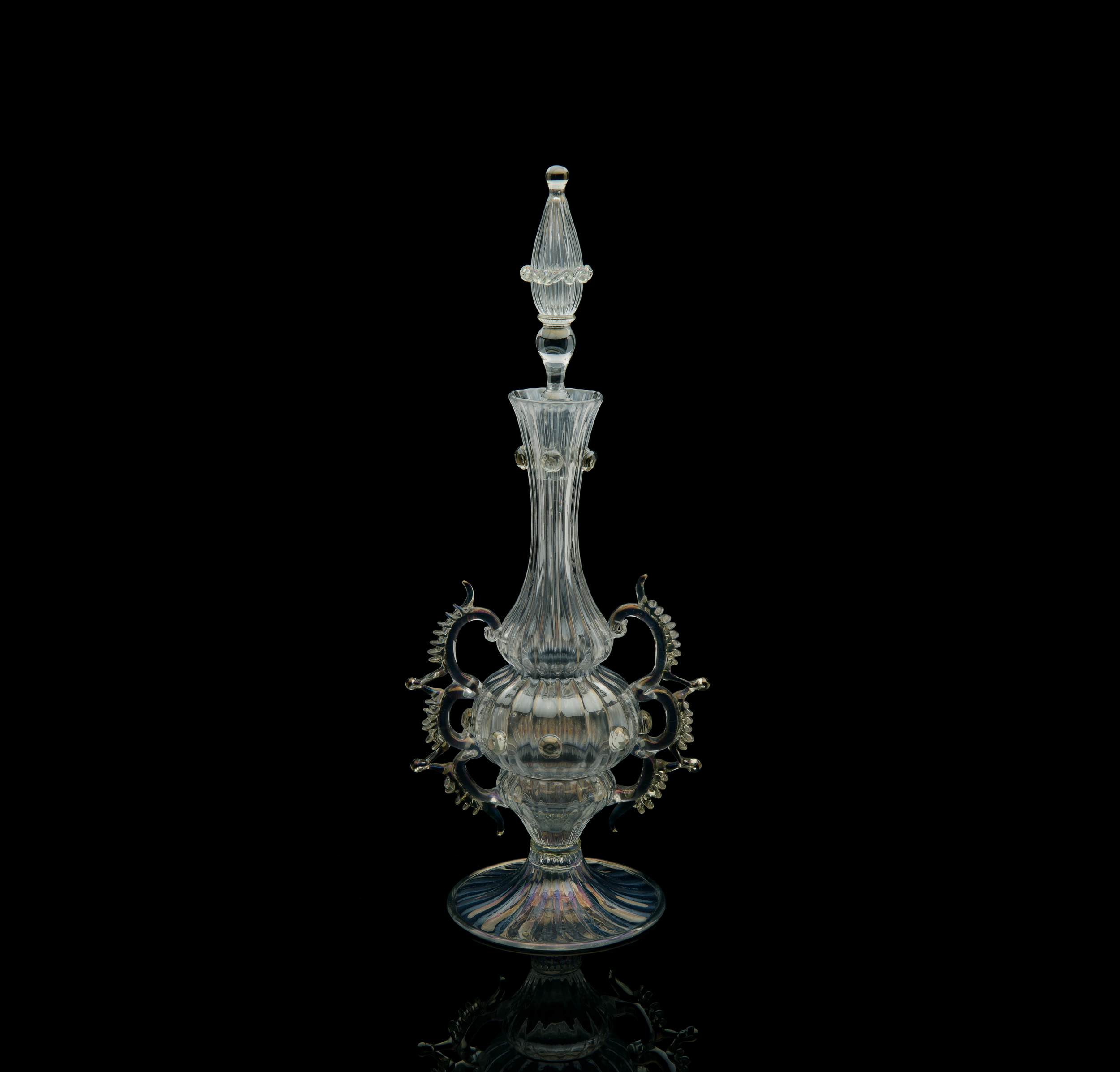  Salviati and Company,&nbsp; Murano Decanter with Stopper&nbsp; (glass, 13 3/16&nbsp;inches), VV.63 