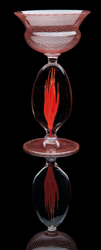  Lino Tagliapietra,  Goblet  (1991-1994, glass, 9 x 5 x 5 inches), LT.94 